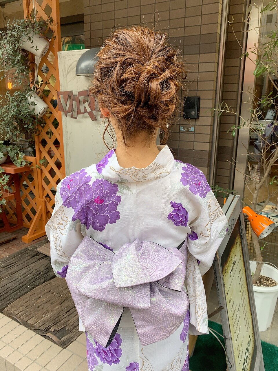 着物〉浴衣＋ヘアセット：L036801977｜イロ(Ilo)のヘアスタイル