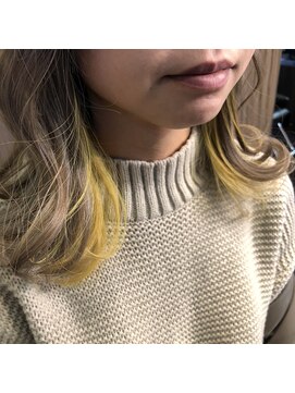 ブリンク BLINK イエローのインナーカラー