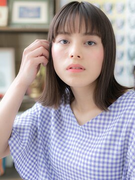 カバーヘア イヴ 戸頭店(COVER HAIR EVE) シースルーバング韓国風小顔バレイヤージュb戸頭20代30代40代