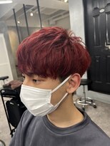 エイト 池袋店(EIGHT ikebukuro) レッドショートヘア@富澤翼