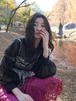 ログ オモテサンドウ(L.O.G OMOTESANDO)&nbsp;抜け感黒髪ロング