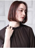 大人可愛い２０代３０代４０代小顔　チェリーブラウン E6