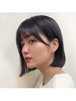 エアー 神戸(AIR) プツッと暗髪ボブ