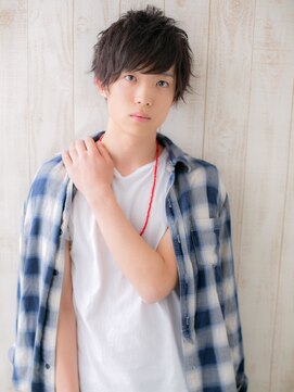 メンズヘア ビーセカンド 草加店(MENS HAIR B-2) 黒髪でキマルこなれ感!くせ毛ショートマッシュL