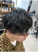 メンズパーマツイストスパイラルパーマ波巻きパーマ
