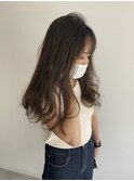 アディクシーカラーでオリーブアッシュカラー【岡田優里】