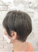 グレージュ/アッシュカラー/ダブルカラー/ショート