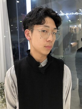 ノート(Nought) 20代30代メンズカットツーブロックニュアンスパーマ