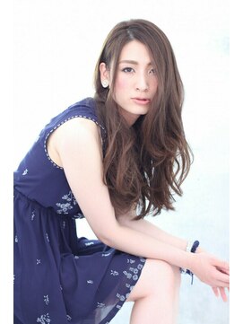 リル 西宮(LiL') 【LiL'西宮】大人カジュアルロング_耳かけ_毛先パーマ