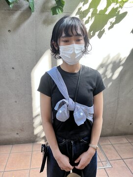 ジェノ(JENO by apish) ボブパーマ！斜めバング！グレージュカラー！