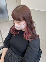 ゴウトゥデイシェアサロン 町田店(GO TODAY SHAiRE SALON)&nbsp;ワンブリーチで作るインナーカラーピンク♪