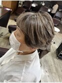 白髪ぼかしハイライト