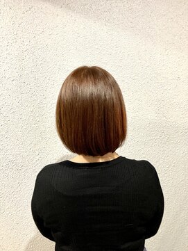 リバティ 登戸(Liberty) レイヤーボブ×オレンジブラウン