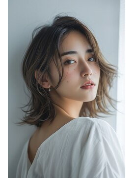 フリージュア(FREEJUA) レイヤーミディ30代40代髪質改善オージュア白髪染め北上尾