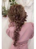 サイド編みおろし【大阪 梅田 ヘアセット】