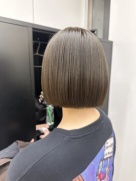 ディジョン(Dijon) 韓国顔まわりレイヤーカットグレージュオリーブベージュブラウン