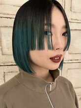 ロリム(RorriM) グラデーションカラー × ダブルラインボブ