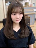 韓国前髪顔周り×似合わせカット　フェイスレイヤー　