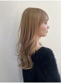 ケアブリーチゆるふわロングヘアモテ髪20代30代
