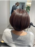 白髪染め使わない白髪染め~ショートボブ
