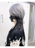 ブルーブラック×イメチェンヘアスタイル×シールエクステ