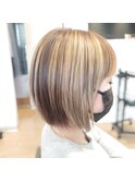 白髪ぼかしハイライト