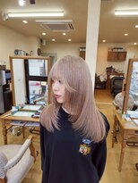 ミラシィ 成田(Mirashy)&nbsp;ハイライトカラーミルクティーベージュレイヤーカット