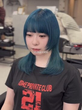 ジィルム(XELM) ハイライトカラーミルクティーベージュレイヤーカット