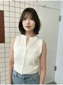 フレンチボブ×シースルーバング