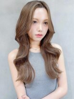 ロンド ロワール 門前仲町(Lond Loire)&nbsp;くびれヘアハイライトカラーアプリコットオレンジ門前仲町0808