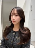 韓国ヘア/レイヤーカット/顔まわりカット/Instagram @ken__gucci