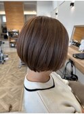 お手入れ簡単ショートボブ