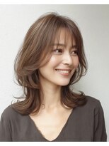 ハーツ(Heart's)&nbsp;ミディアムレイヤー白髪ぼかしカラー３０代４０代５０代６０代