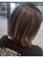 アッシュ 立川店(Ash)&nbsp;くびれヘア/ミルクティ/大人ハイライト/韓国風