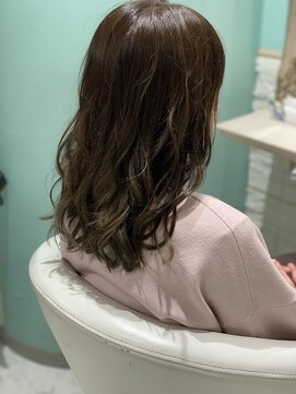 ミエルヘアーエスト 新宿店(mielhair est) ナチュラルマットグレージュグラデーション