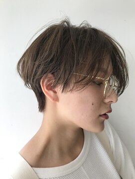 フォト 新宿(foto) グレーベージュ前髪パーマレイヤーカットダブルカラー髪質改善