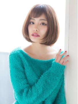 ライズ バイ レボ 柏店(RISE by REVO) ボブ/カーキグレージュ/大人かわいい/フェザーバング