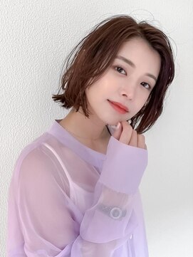 オーブ ヘアー ヴォーグ 京都3号店(AUBE HAIR vogue) 20代・30代_深めブラウンボブ