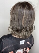 フロート 小阪店(float)&nbsp;グレージュ_マロンベージュ Aラインボブ かきあげ