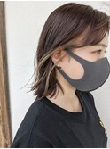 【hair design aim】イヤリングカラー×シアーベージュ