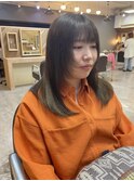 顔まわりレイヤー×ナチュラルブラウン
