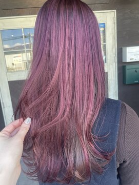 ムード マグ レーベル 南松本(MOOD Mag Label) 透明感カラー★ダブルカラーブリーチピンクブラウン