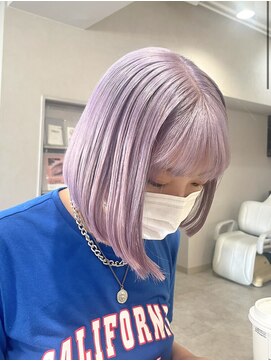 タイドヘアー 高槻2号店(TIDE HAIR) 【ペール系】ホワイトパープル