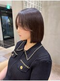 顔周り ボブ 韓国 レイヤー ダブルカラー 名駅 リタッチ 434