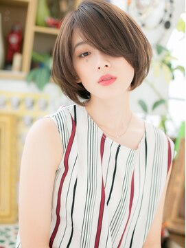 カバーヘア ブリス 戸田公園西口店(COVER HAIR bliss) アシンメトリー前下がり抜け感大人ボブc6戸田公園20代30代40代