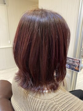 クラウン ヘア ラウンジ(CROWN hair lounge) 【クラウン】20代30代40代 くびれミディ×ブリーチ無ピンク