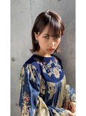 ＃イメチェン外ハネボブ美髪ワイドバング
