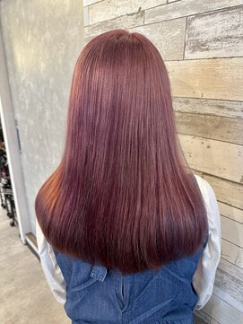 ヘアーメイクサロン プラスチッタ(hair make salon plus citta') コーラルピンク
