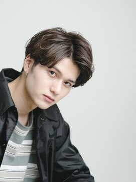 ミエル ヘア 新宿(miel hair) アップバング☆メンズデザインカット　【新宿】