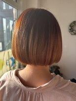 ケイズプラスカラン(HAIR AND MAKEUP K's PLUS calin)&nbsp;オレンジボブ